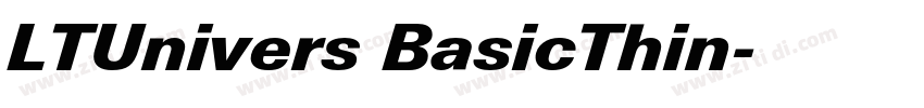 LTUnivers BasicThin字体转换